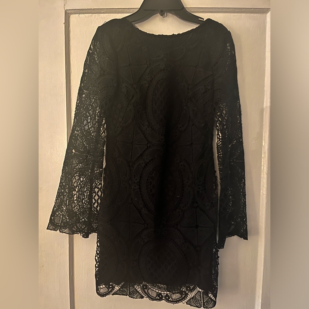 Alexia Admor black sheath lace cocktail dress NWT